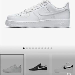 Nike White Air Force 1 Sneakers Classic Design (Worn a few times)